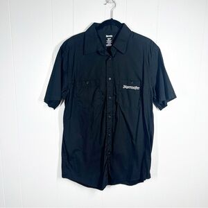 Jagermeister Black Short Sleeve Embroidered 100% Cotton Top Large